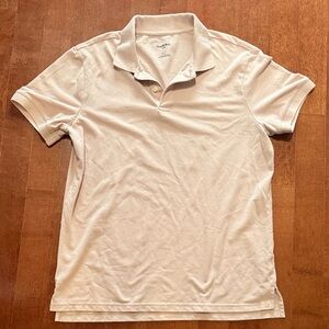 Goodfellow & Co Cream/pink Polo Shirt